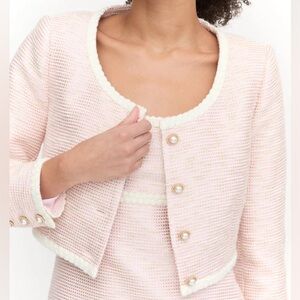 Hill House The Bernadette Jacket - Rose Tweed
